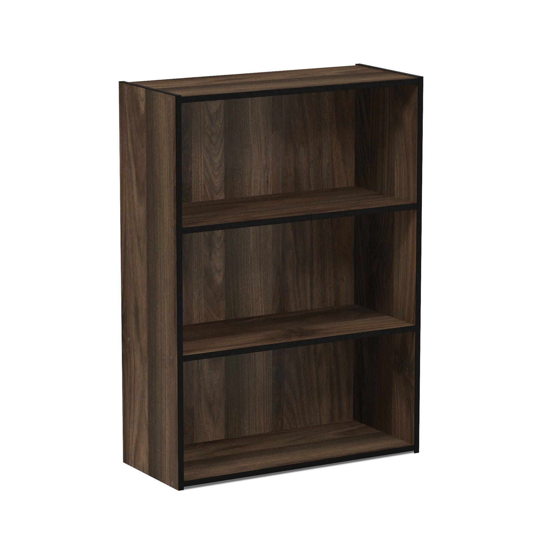 Furinno PASIR Book Shelf, 3-Tier Bookshelf, Storage Shelves Bookcase, 9.7 x 23.7 x 31.5, for Living Room, Bedroom, Home Office, Plain White