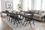COSCO 6 ft. Fold-in-Half Banquet Table w/Handle, Black