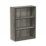 Furinno PASIR Book Shelf, 3-Tier Bookshelf, Storage Shelves Bookcase, 9.7 x 23.7 x 31.5, for Living Room, Bedroom, Home Office, Plain White