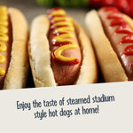 Nostalgia Extra Large Diner-Style Steamer 20 Hot Dogs and 6 Bun Capacity, Perfect for Breakfast Sausages, Brats, Vegetables, Fish