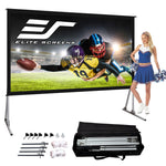 Elite Screens 120-INCH Projector Screen|Outdoor Indoor Movie Screens|16:9 Freestanding Portable Foldable ProjectionStand|Home Theater, OMS120H2