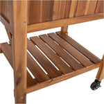 Seville Classics Acacia Wood Raised Garden Bed Planter
