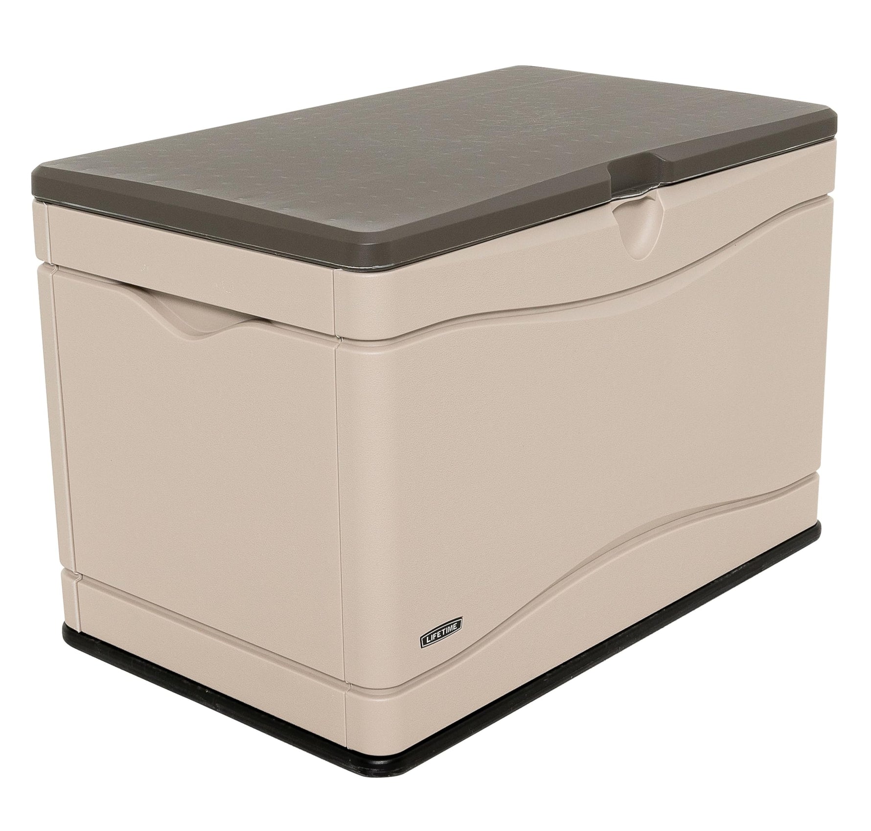 LIFETIME 60103 Deck Storage Box, 80 Gallon, Desert Sand/Brown