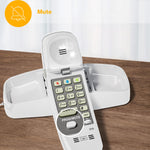 AT&T 210 Basic Trimline Corded Phone, No AC Power Required, Wall-Mountable, White