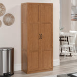 Sauder Select Storage Cabinet, Pantry Cabinet Kitchen Storage with Adjustable Shelves, Utility Room Storage Cabinet, in Reclaimed Pine