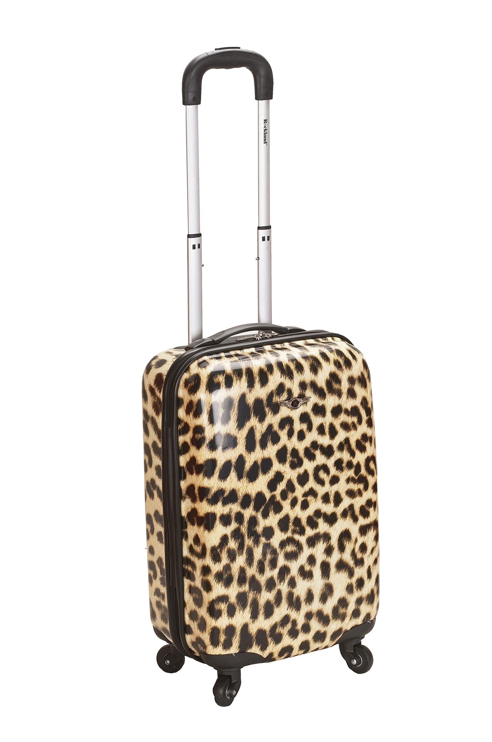 Rockland Safari Hardside Spinner Wheel Luggage, CAMO, Carry-On 20"