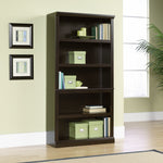 Sauder 5-Shelf Split Bookcase/ Book shelf, Oiled Oak finish