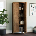 Sauder Miscellaneous Storage, Two-Door Storage Cabinet, in Spring Maple Finish