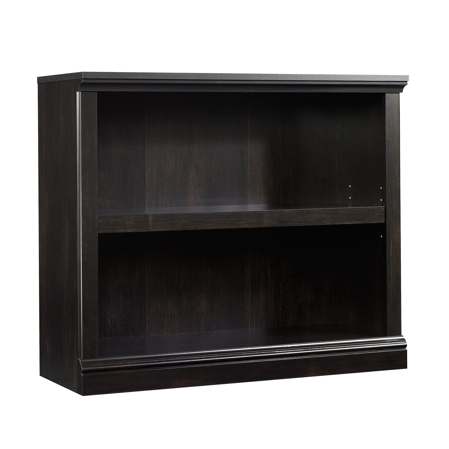 Sauder 2 Tier Book Shelf Wooden Bookcase Multipurpose Bookshelf for Home Office, Living Room, in Salt Oak