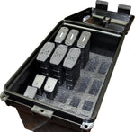 MTM Case-Gard TMCLE Tactical Mag Can, Multi Mag for 223/5.56 Magazines and 9mm to 45 ACP, Magazine Storage, USA Made, Black