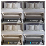 Madison Park Accent Bench, Upholstered with Nailhead Trim, & Padded Seat Entryway Bench Small, End of Bed Bench with Back, 49.5" W x 19.25" D x 23" H, Grey