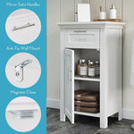 RiverRidge 06-037 Somerset Single Door Floor Storage Cabinet, White