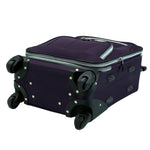 Rockland Pasadena Expandable Spinner Carry-on 19", Black