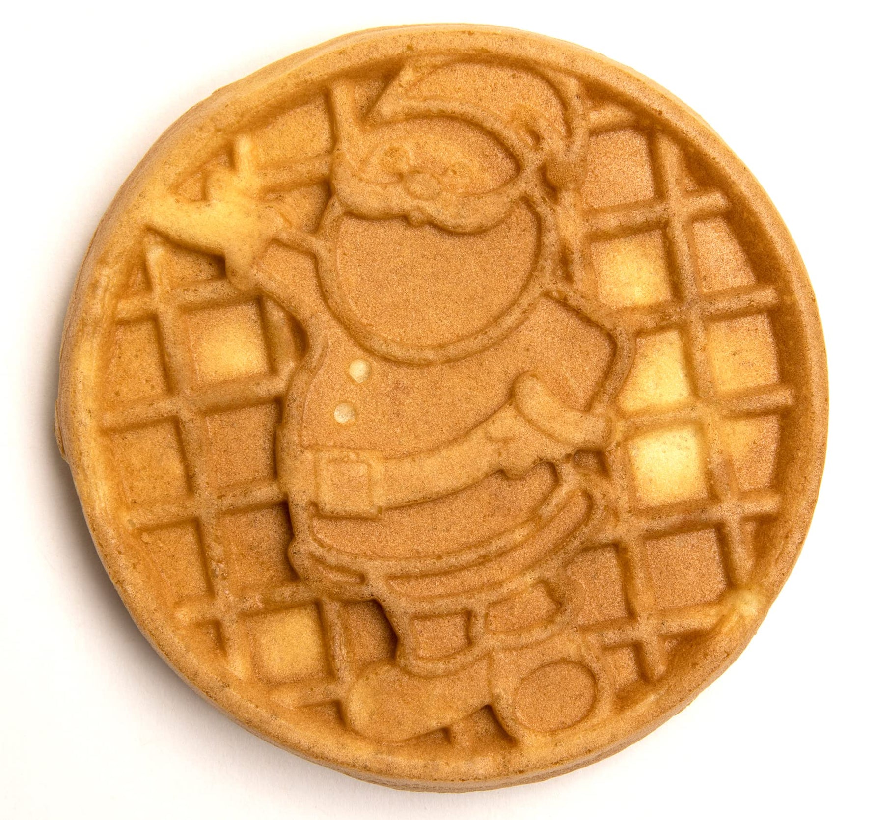 Nostalgia MyMini Personal Electric Santa Waffle Maker, Holiday Themed, 5-Inch Cooking Surface, Hash browns, French Toast, Grilled Cheese, Quesadilla, Brownies, Cookies, Red