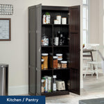 Sauder Select Storage Cabinet, Pantry Cabinet Kitchen Storage with Adjustable Shelves, Utility Room Storage Cabinet, in Reclaimed Pine