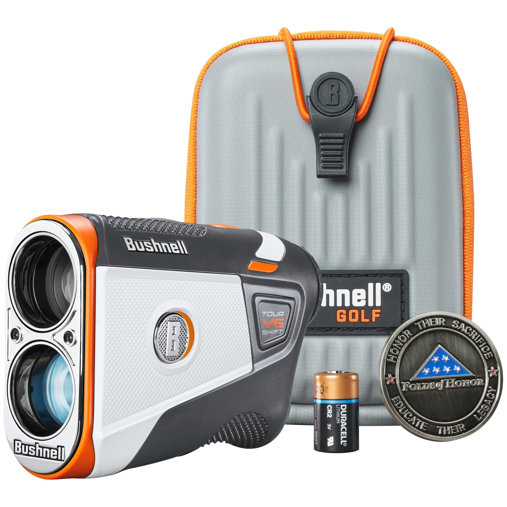 Bushnell Golf Tour V6 Shift Laser Rangefinder with Slope Compensation, 1300-Yard Range, Flag Lock Vibration, Magnetic Cart Mount, 6X Magnification, Waterproof – Tournament Legal