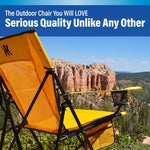 Kijaro Dual Lock Folding Camp Chairs - Versatile for Sports, Outdoors & Lawns - Locks Positions - Maldives Blue