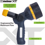 Melnor 65020-AMZ Metal Nozzle with QuickConnect Product Adapter Set, Multi-Pattern, Heavyweight Rear Trigger