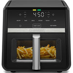 Chefman Air Fryer 9 Qt | TurboFry 7-in-1 High-Powered 450°F Cooking for Crispier and Even Results | XL Basket with Viewing Window | Air Fry, Bake, Broil, Reheat, Dehydrate, Defrost, Keep Warm