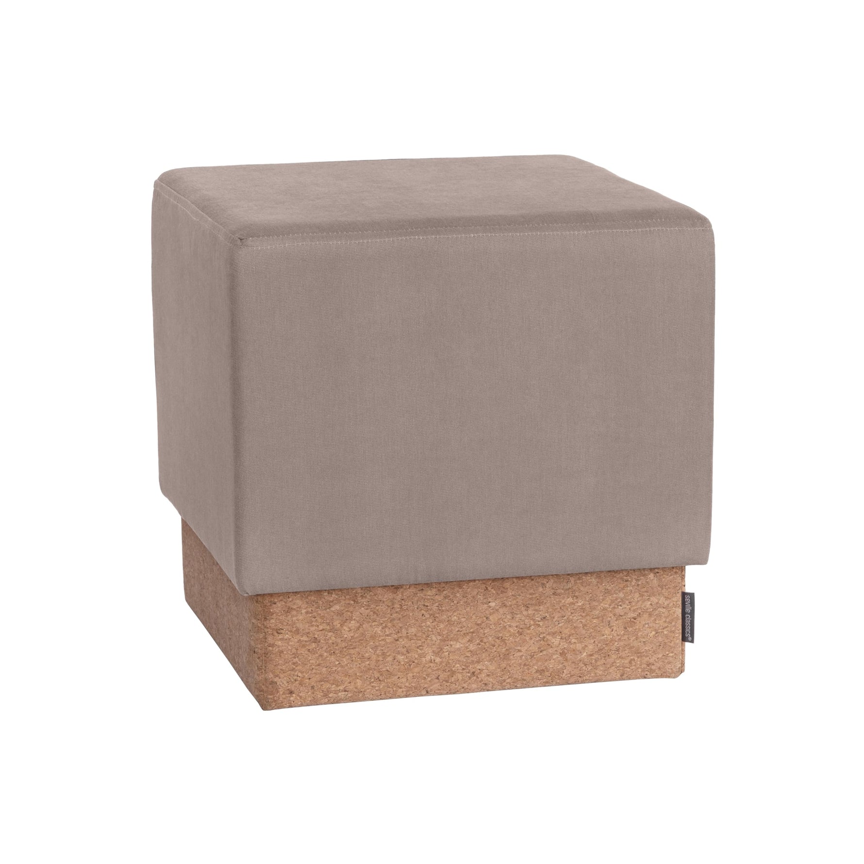 Seville Classics Cushioned Fabric Ottoman Hidden Storage Chest Footrest Chair, Padded Seat for Bedroom, Dorm, Loft, Living Room, Entryway, Hallway, Blue Velvet, 30" Bench