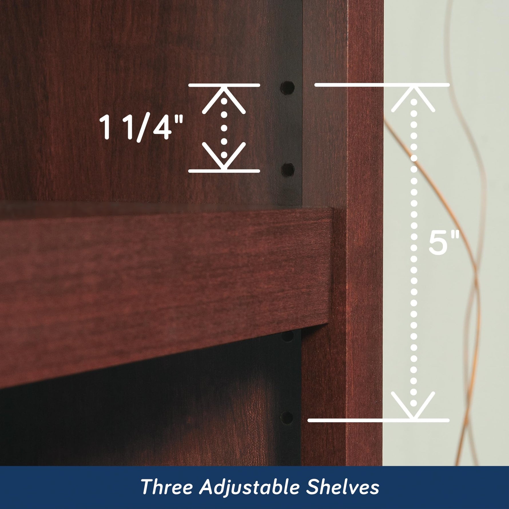 Sauder 5-Shelf Split Bookcase/ Book shelf, Oiled Oak finish