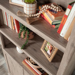Sauder Miscellaneous Storage 5-Shelf/Book Shelf 2-Door Bookcase, Glacier Oak Finish
