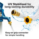 Camco TastePURE 10-Ft Water Hose - RV Drinking Water Hose Contains No Lead, No BPA & No Phthalate - Features Diamond-Hatch Reinforced PVC Design - 1/2” Inside Diameter, Made in the USA (22743)