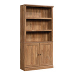 Sauder Miscellaneous Storage 5-Shelf/Book Shelf 2-Door Bookcase, Glacier Oak Finish