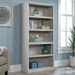 Sauder 5-Shelf Split Bookcase/ Book shelf, Oiled Oak finish