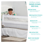 Regalo Safety 54” Extra Long Bed Rail Guard for Toddlers, Swing Down Toddler Bed Rail with Reinforced Anchor Safety System, 20” Tall Bed Safety Rail, Fits Twin, Full & Queen Beds
