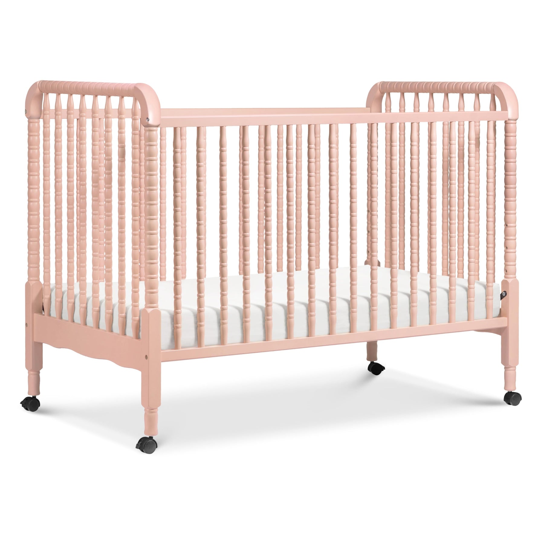 daVinci Jenny Lind 3-in-1 Baby Crib Convertible to Toddler Bed, Daybed - Easy to Assemble - GREENGUARD Gold Certified - 4 Adjustable Mattress Heights, Conversion Kit Sold Separately - White