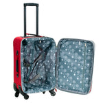 Rockland Pasadena Expandable Spinner Carry-on 19", Black