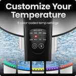 Chefman Electric Kettle with Temperature Control, 5 Presets LED Indicator Lights, Removable Tea Infuser, Glass Tea Kettle & Hot Water Boiler, 360° Swivel Base, BPA Free, Stainless Steel, 1.8 Liters