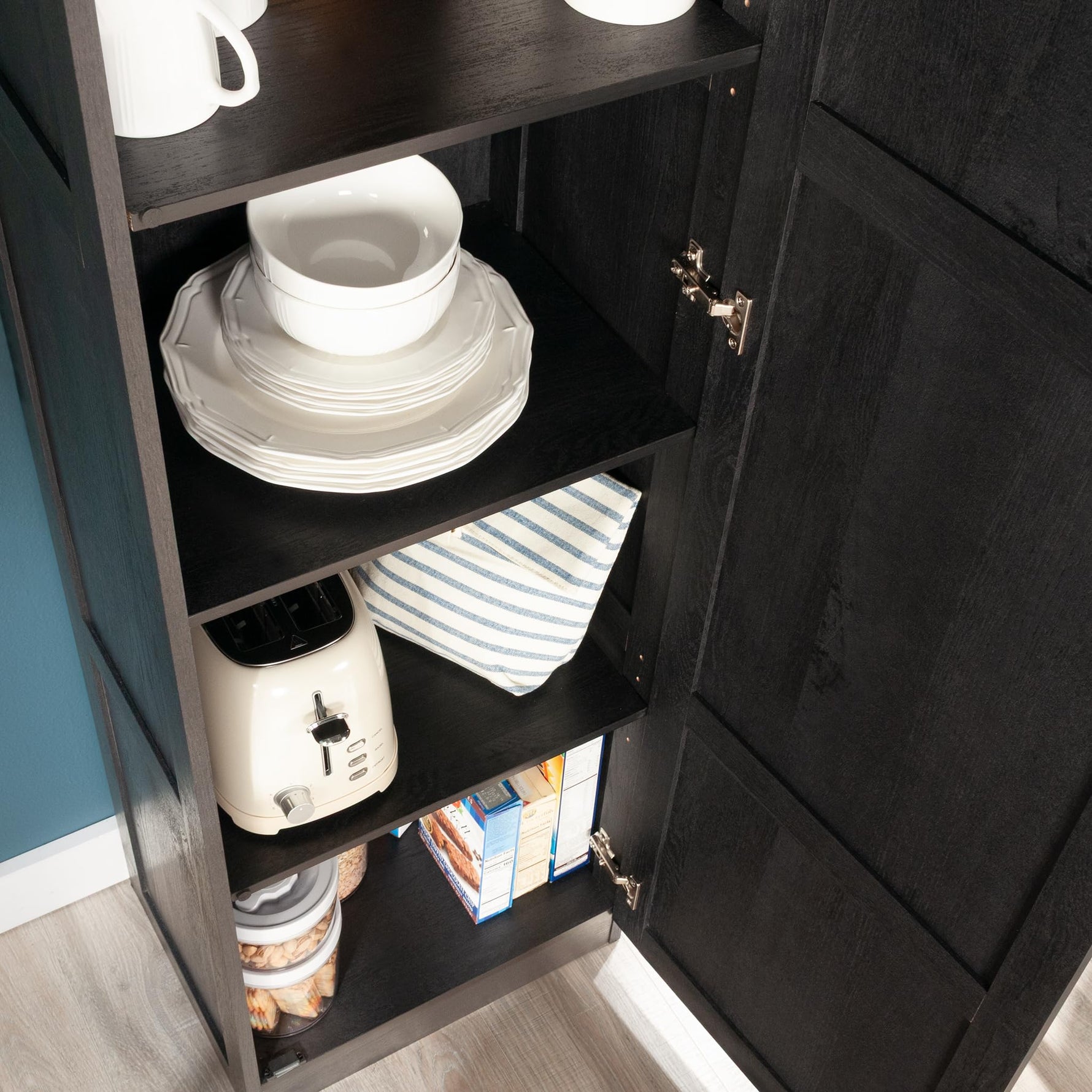 Sauder Miscellaneous Storage Cabinet/ Pantry cabinets, Highland Oak finish