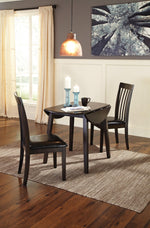Signature Design by Ashley Hammis Rake Back Dining Room Chair, Set of 2, Dark Brown