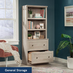 Sauder Miscellaneous Storage Library, in a Select Cherry Finish