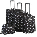 Rockland Fashion Softside 2 Piece Luggage Set, Expandable, (14" Tote/19" Upright), Purple