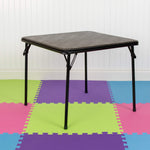 Flash Furniture Mindy Kids 5-Piece set Folding Square Table and Chairs Set for Daycare and Classrooms, Children's Activity Table and Chairs Set, Multicolor