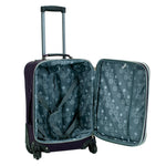 Rockland Pasadena Expandable Spinner Carry-on 19", Black