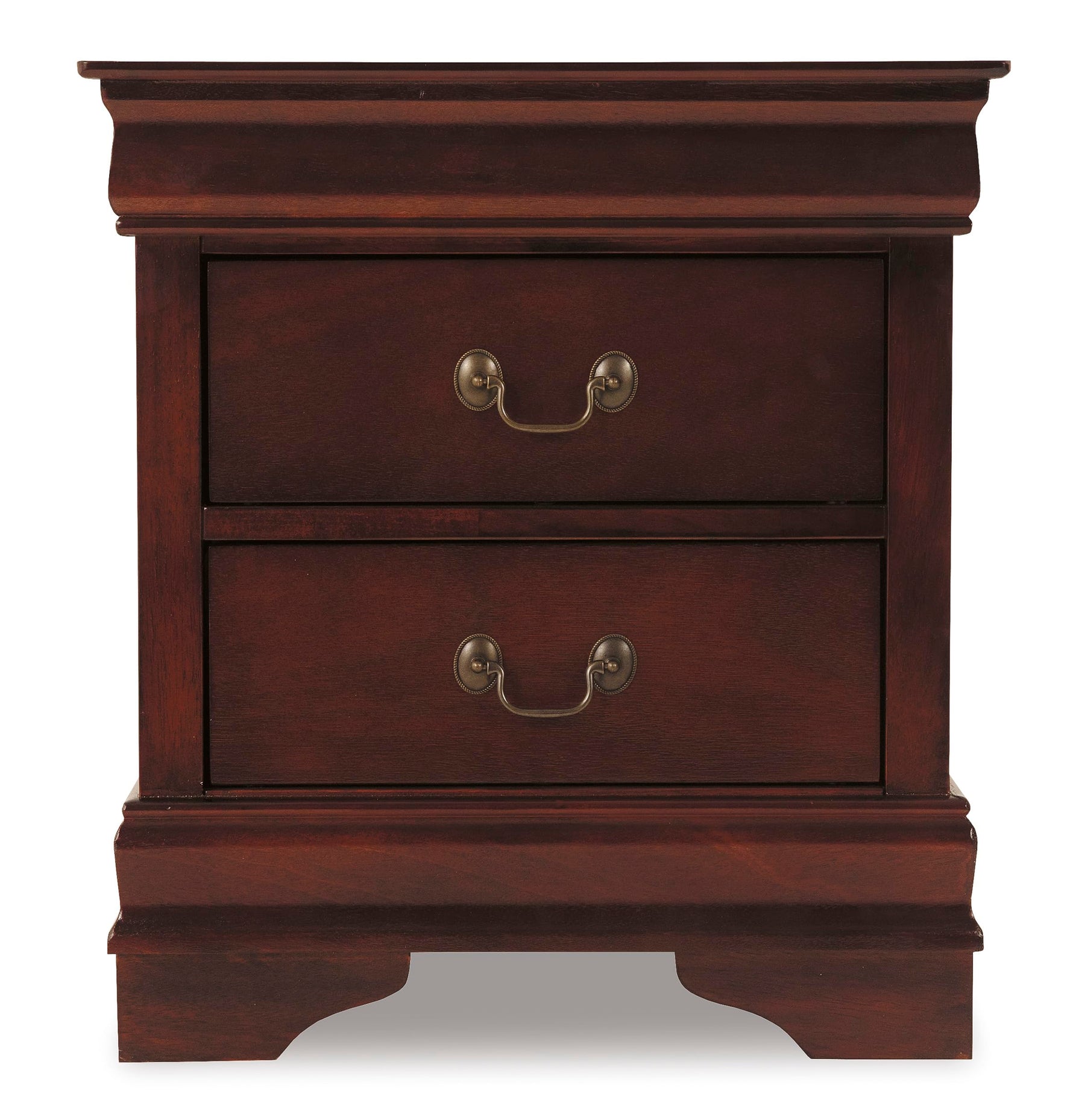 Signature Design by Ashley Alisdair Traditional 2 Drawer Nightstand, 23.75" Tall, Dark Brown
