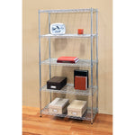 5-Tier Steel Wire Shelving, 30"W x 14"D x 61.5"H | Durable solid steel wire storage rack with adjustable shelves featuring 300 pounds per shelf weight capacity for home use