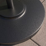California Umbrella 50 lbs. Round Concrete Weighted Powdercoated Steel Umbrella Base, Black Frame, One Size , CFMT160-Black