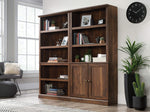 Sauder Miscellaneous Storage 5-Shelf/Book Shelf 2-Door Bookcase, Glacier Oak Finish