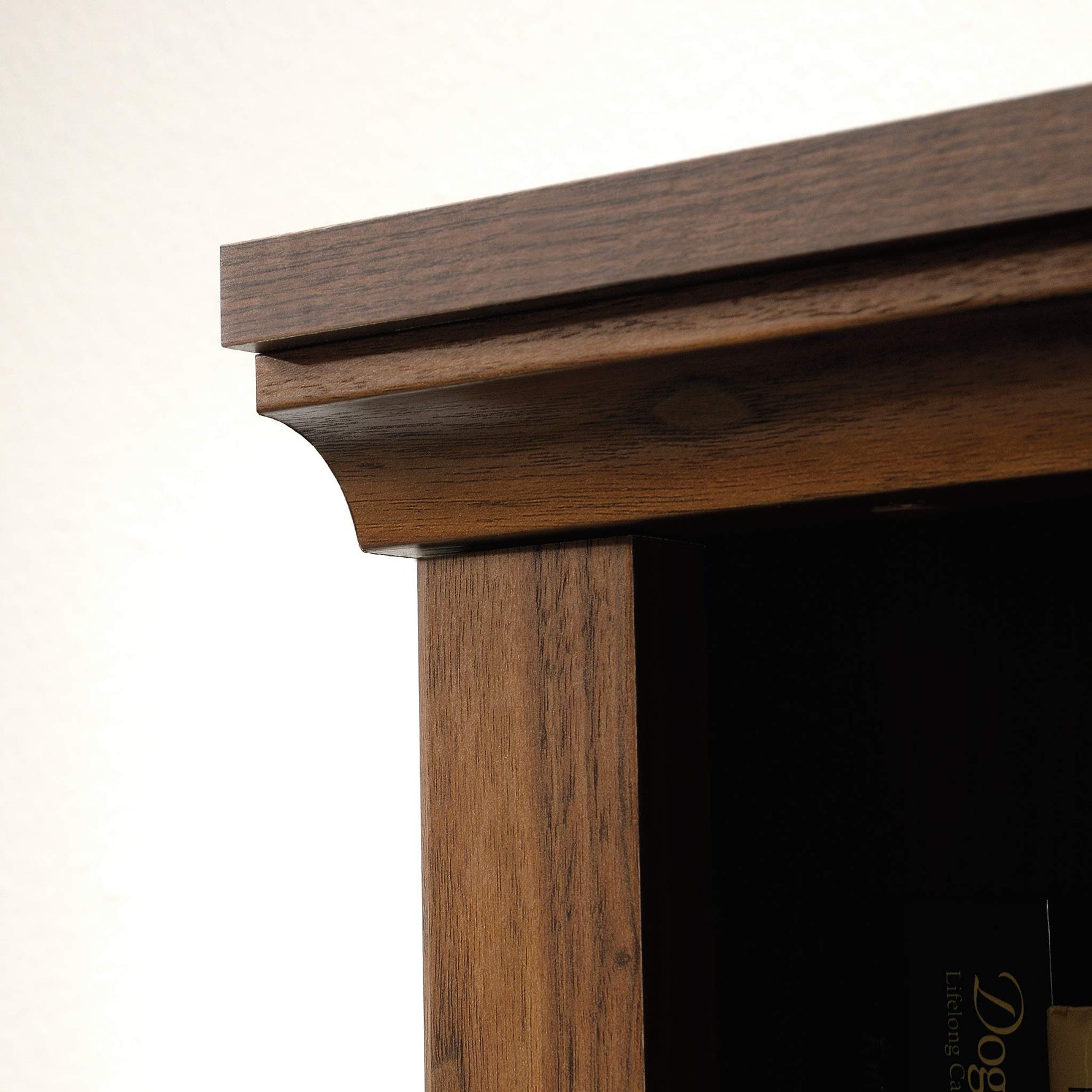 Sauder 5-Shelf Split Bookcase/ Book shelf, Oiled Oak finish