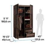 Sauder Miscellaneous Storage Wardrobe/Storage Cabinet/Pantry Cabinet, Reclaimed Pine Finish | Miscellaneous Storage