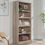 Sauder 5-Shelf Split Bookcase/ Book shelf, Oiled Oak finish