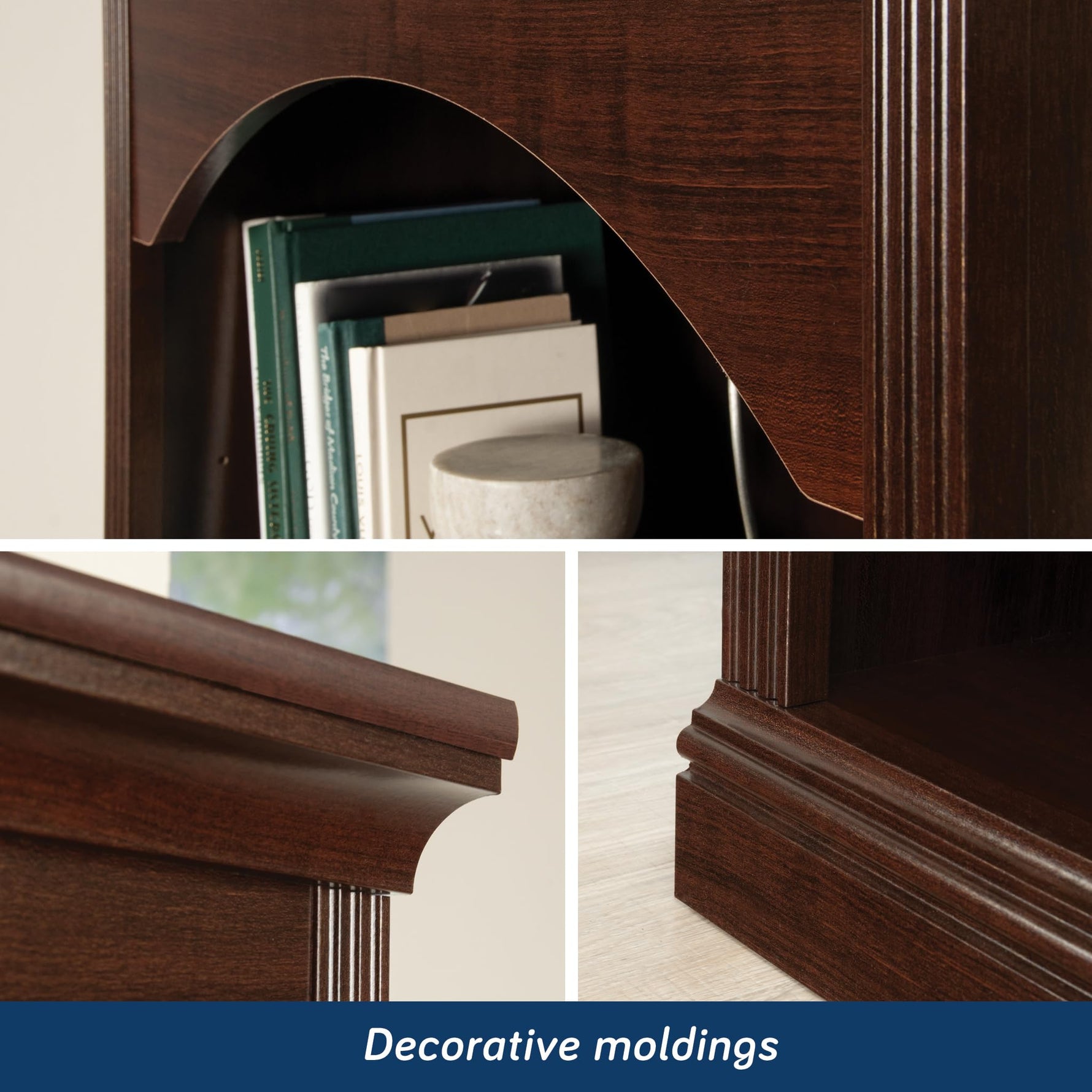 Sauder Miscellaneous Storage Bookcase, Sindoori Mango Finish