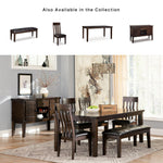 Signature Design by Ashley Ralene Tufted Upholstered Dining Room Bench, Medium Brown