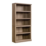 Sauder 5-Shelf Split Bookcase/ Book shelf, Oiled Oak finish