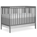 Dream On Me Synergy 5-in-1 Convertible Full-Size Baby Crib with Toddler, Day & Full Bed Conversion in White, GreenGuard Gold & BSA, 3 Mattress Heights, Sustainable Pinewood
